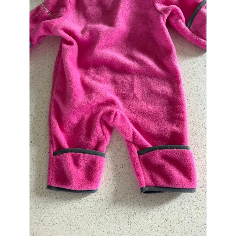 Columbia Western Barlow Bunting Fleece Hooded Coverall 0-3 Months Winter Skiing
